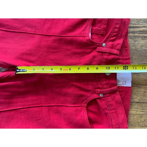 REVICE Red Venus Star Bootcut Flare Stitch Star Butt Pants Jeans Women's Size 27 - Picture 7 of 9